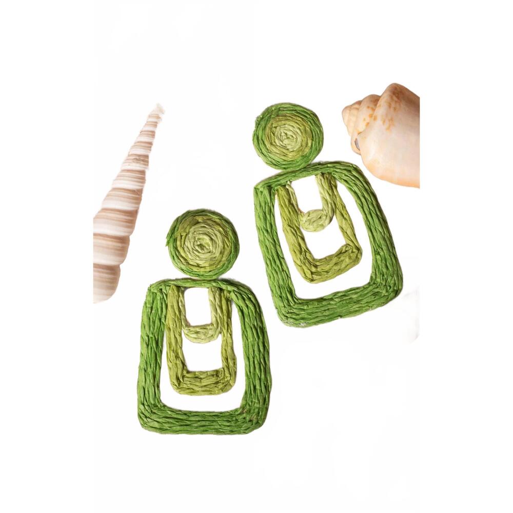 NEW YACHT CLUB ACCESS women's limerita earrings in green - Picture 2 of 2